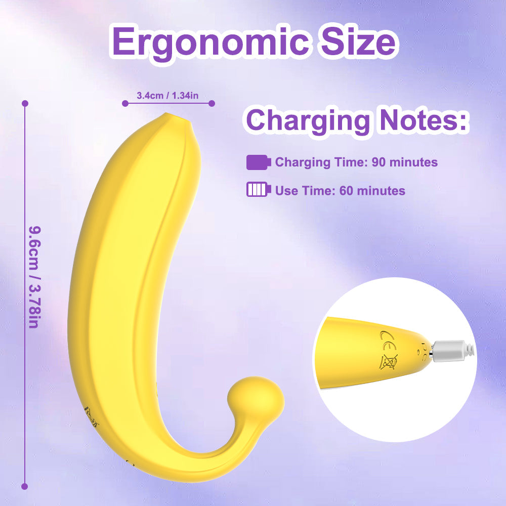 Mini Banana Vibrator With Remote Control