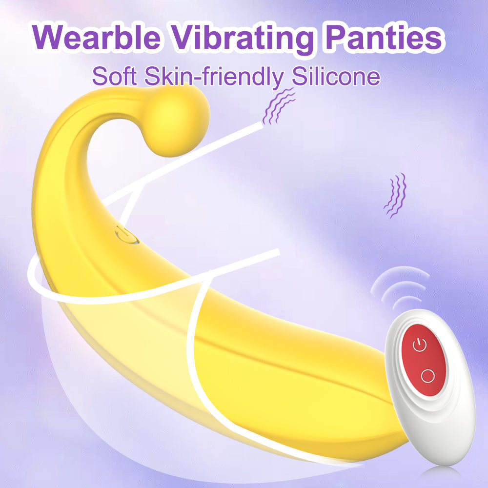 Mini Banana Vibrator With Remote Control