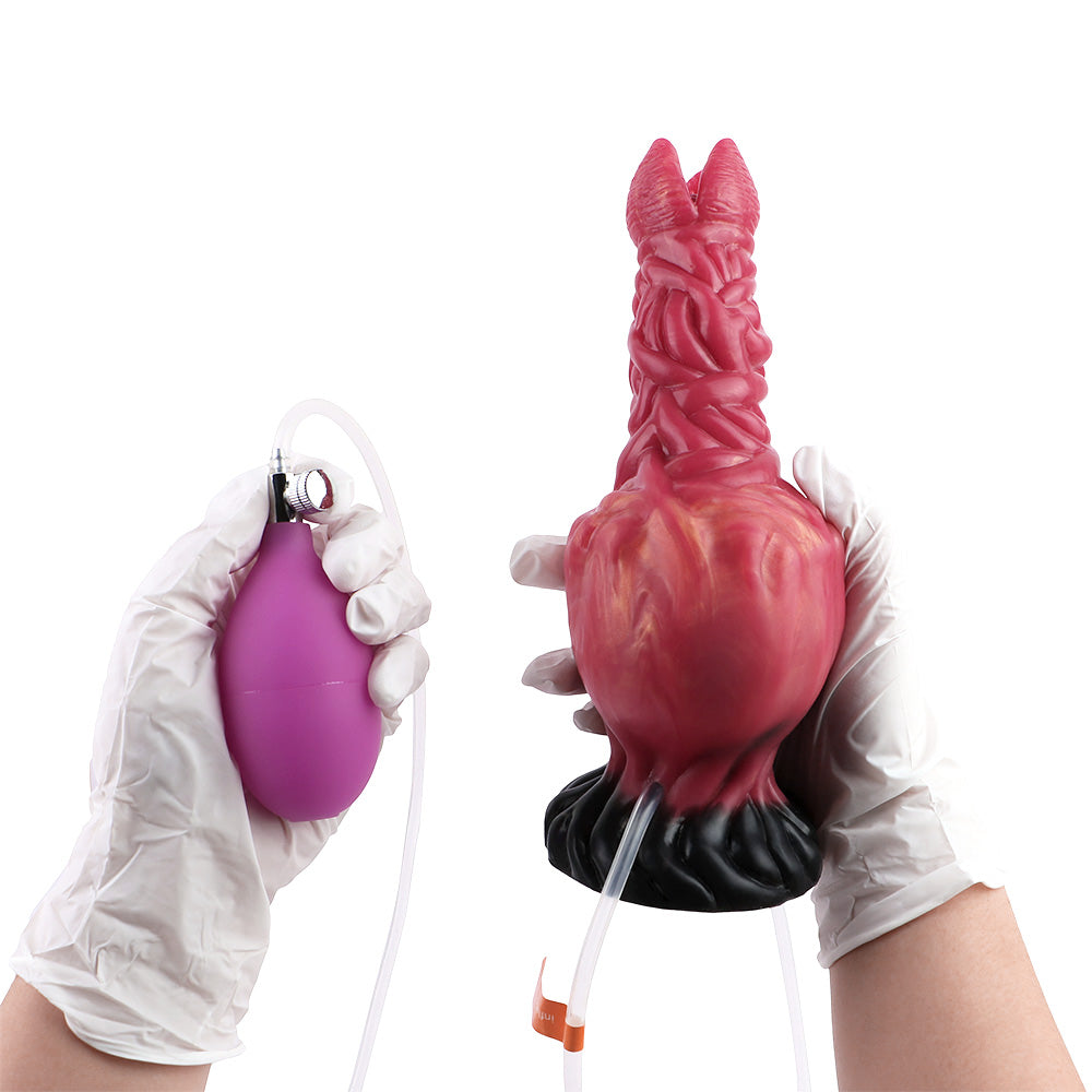 20cm Inflatable Alien Ovipositor Squirting Dildo
