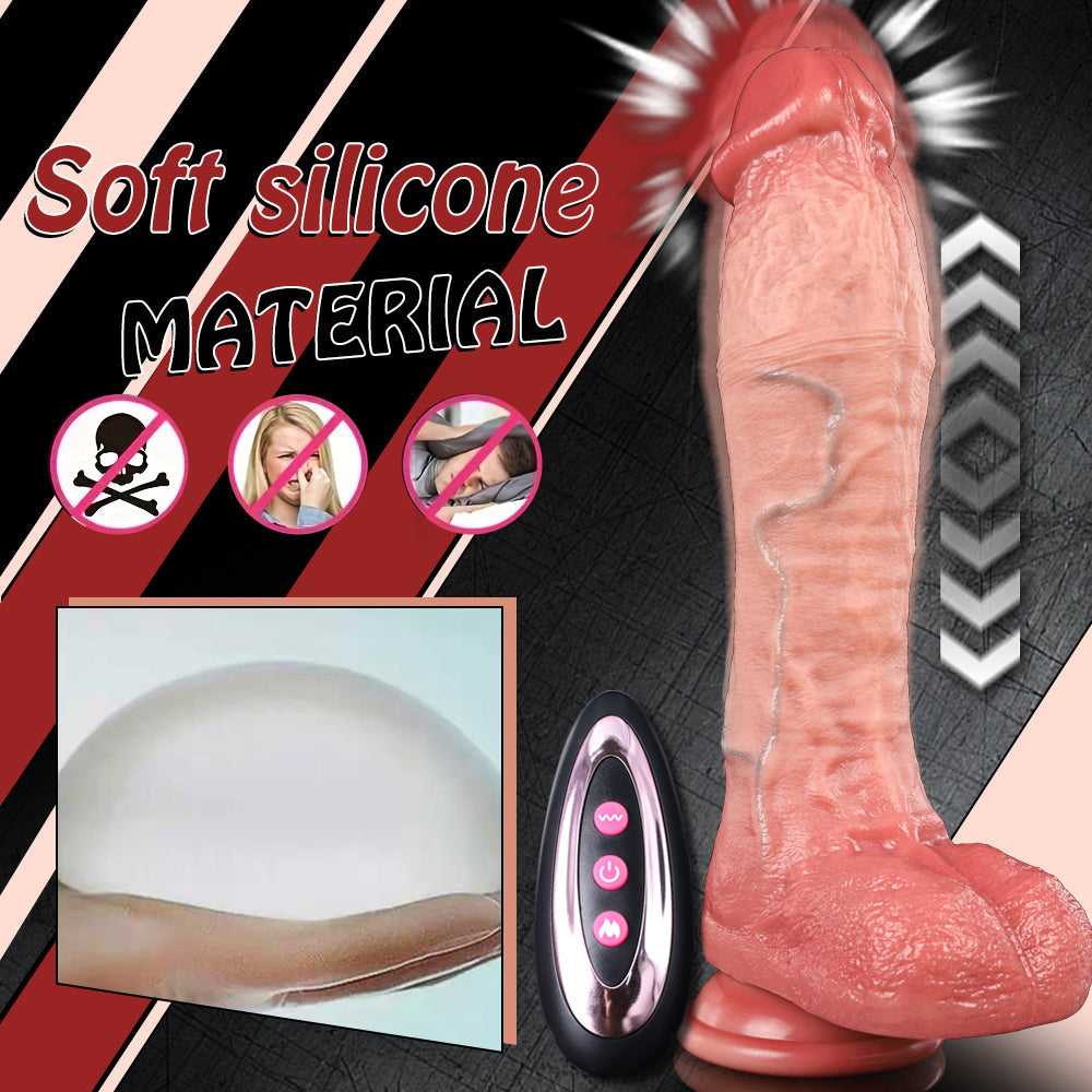 Automatische Remote Vibrator Met Stootfunctie En Verwarming