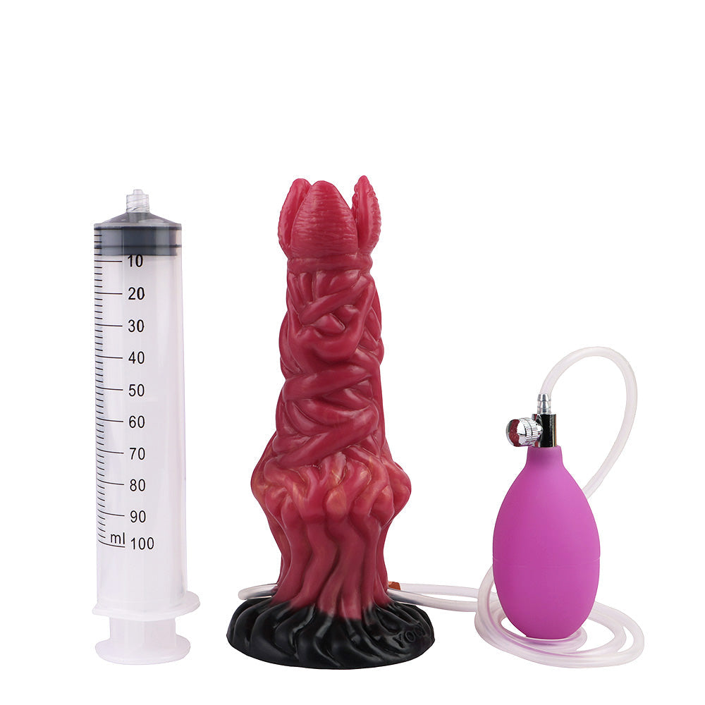 20cm Inflatable Alien Ovipositor Squirting Dildo