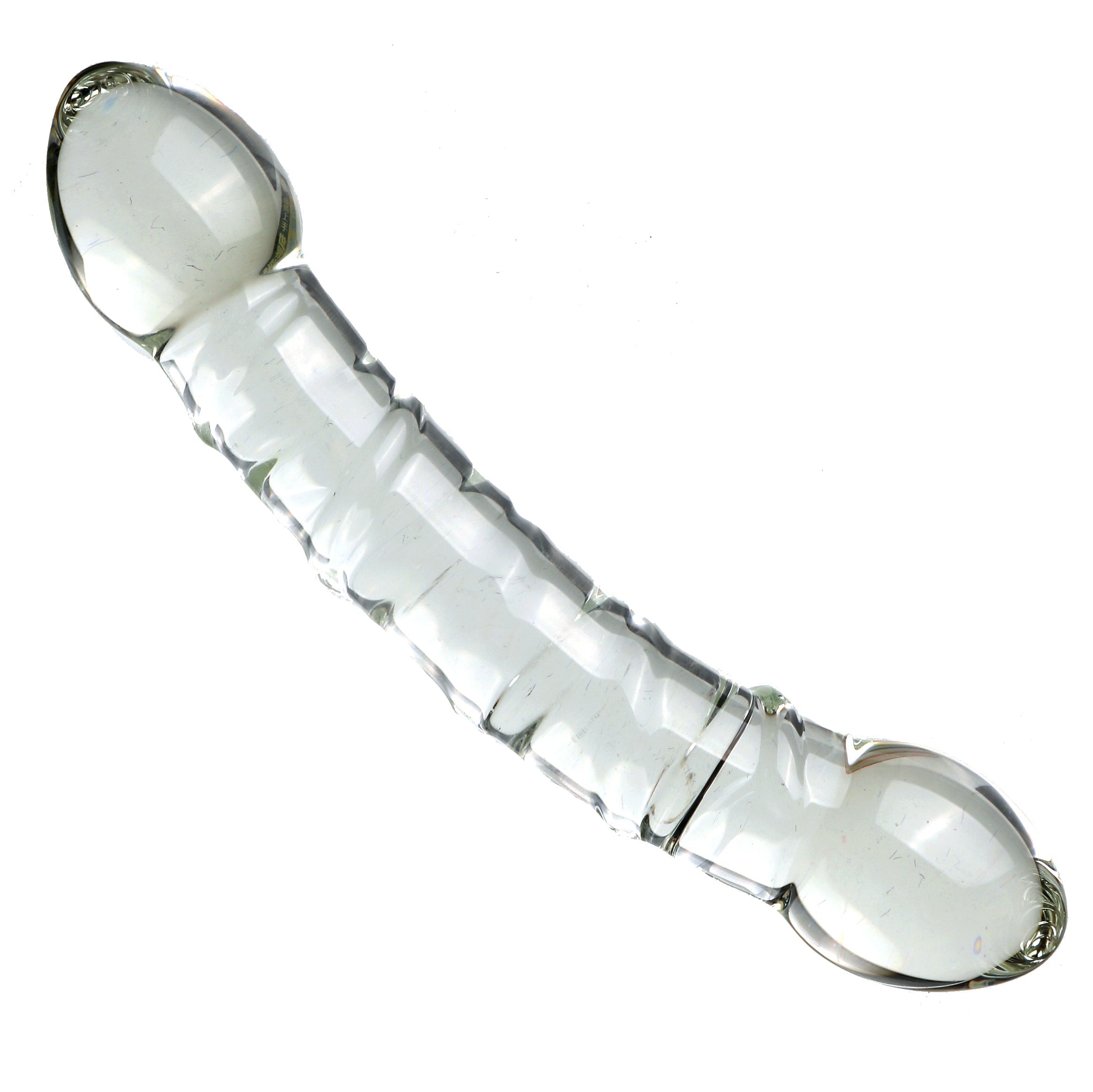 Glad Transparant Glazen Doppeldildo