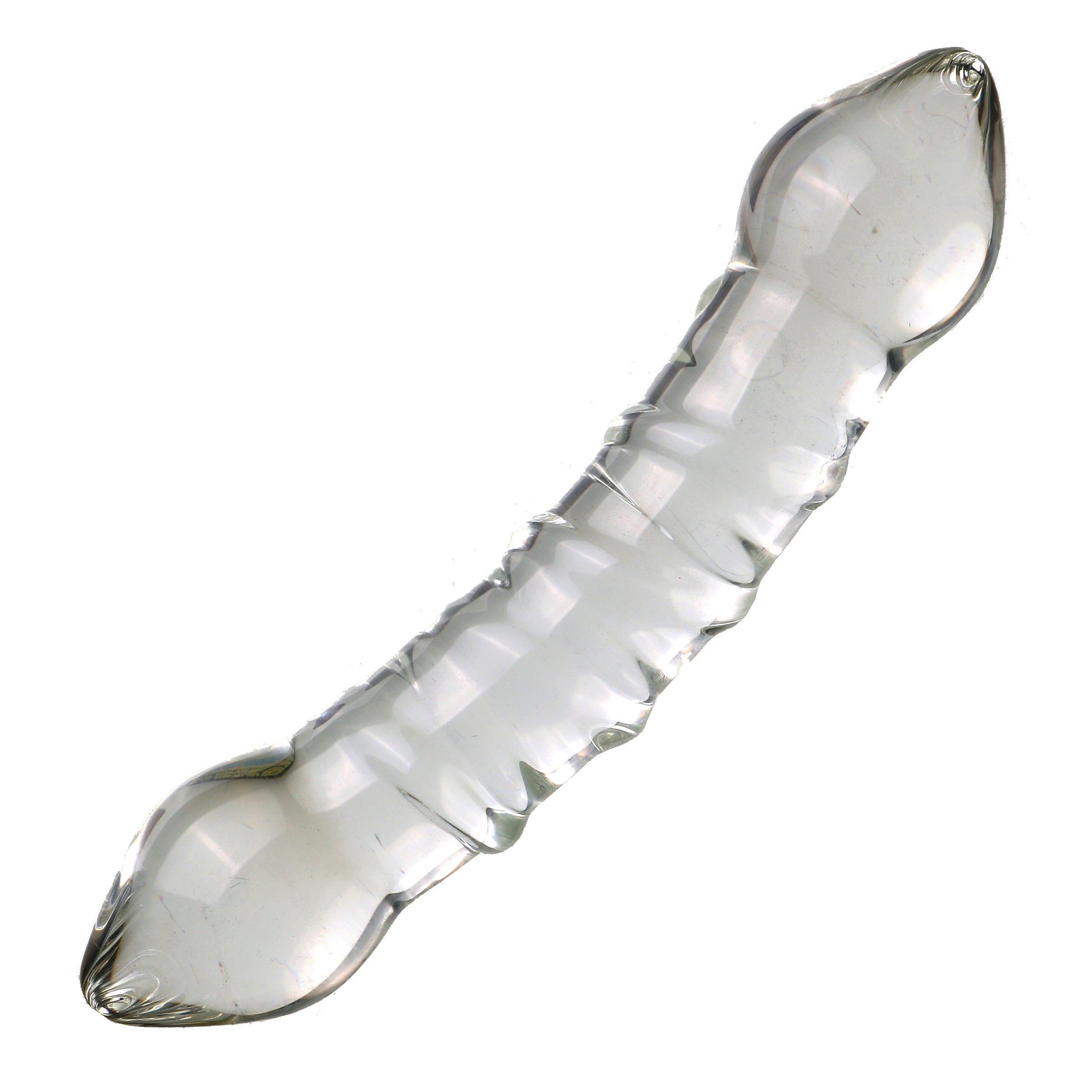 Glad Transparant Glazen Doppeldildo