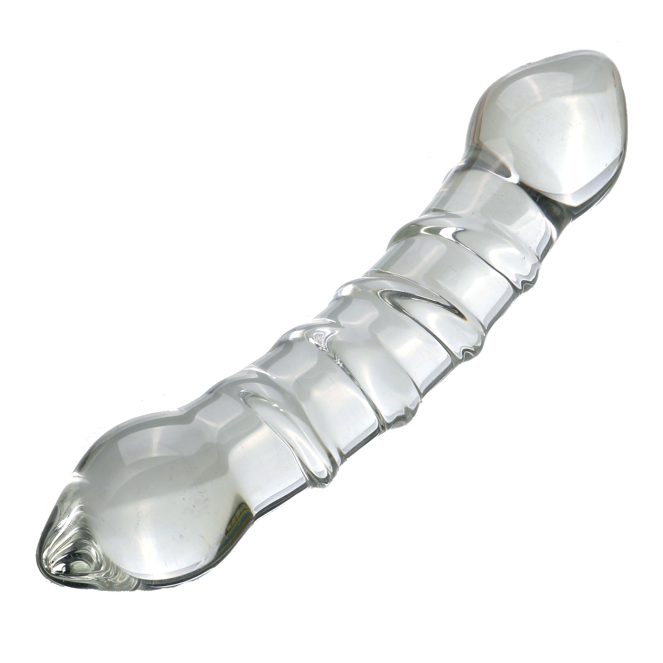 Glad Transparant Glazen Doppeldildo