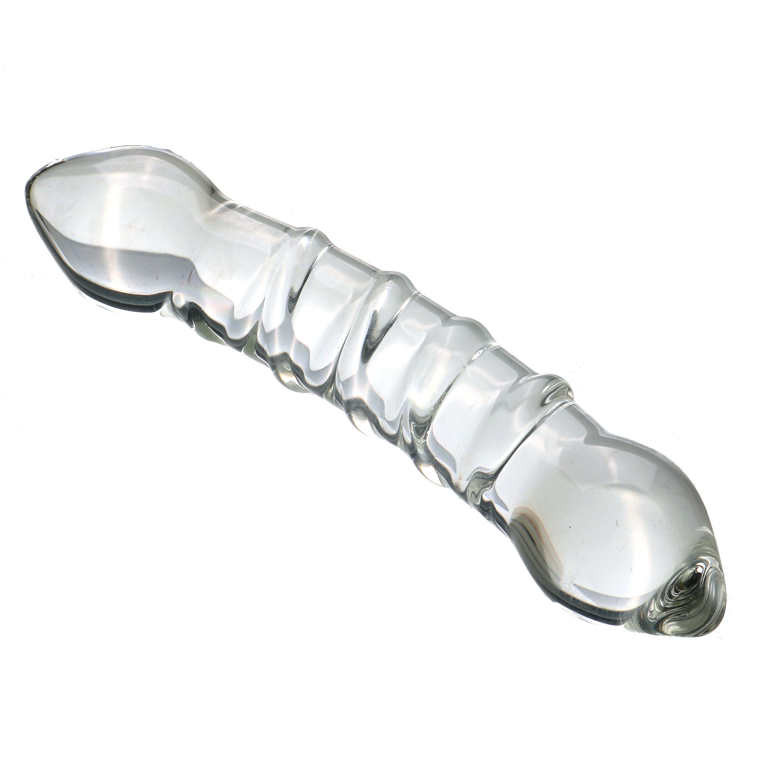 Glad Transparant Glazen Doppeldildo