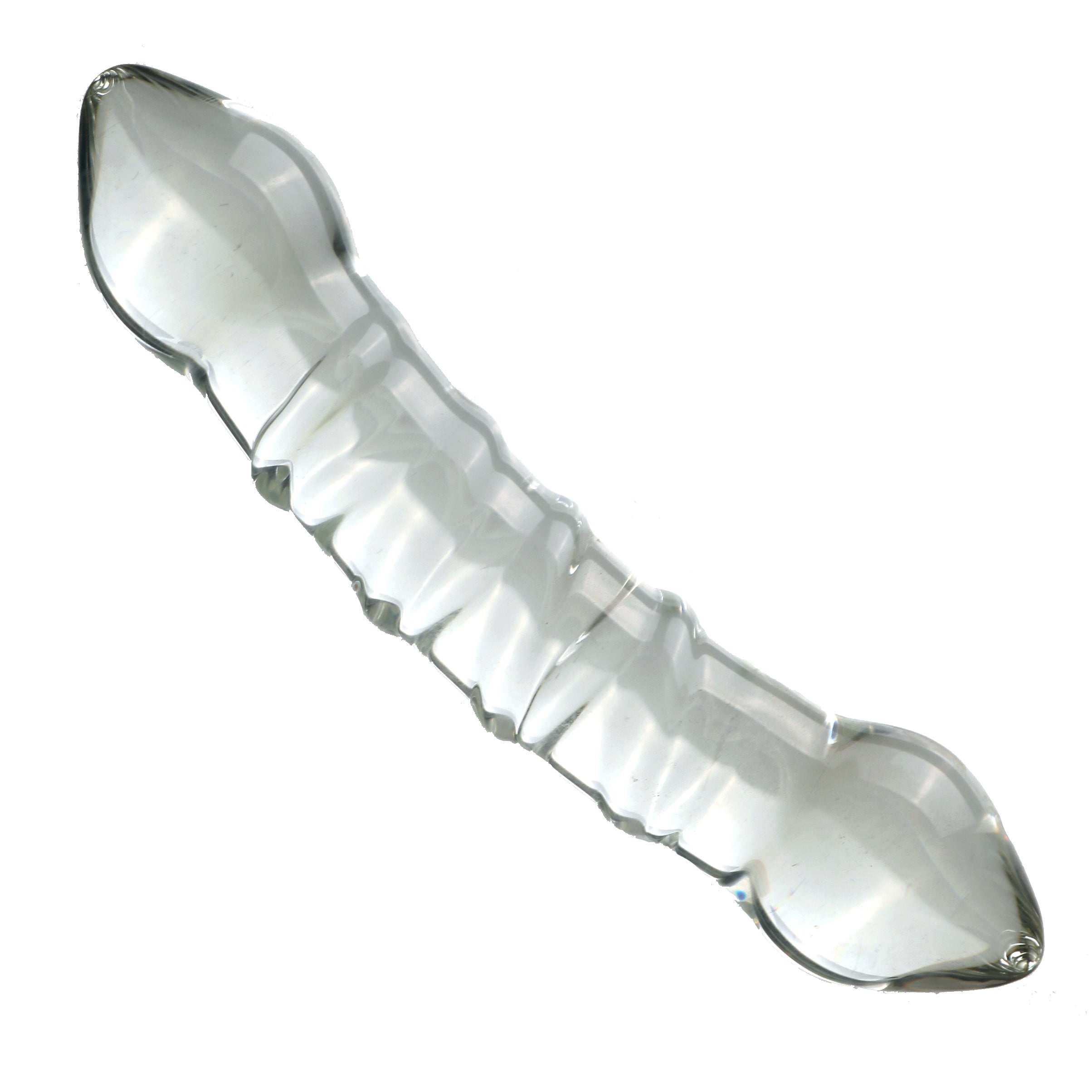 Glad Transparant Glazen Doppeldildo