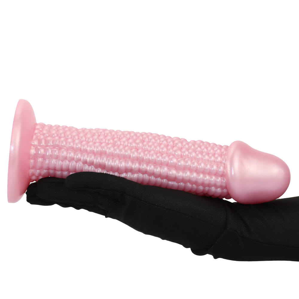 Zachte Siliconen Maïskolf Anaal Dildo met Noppen