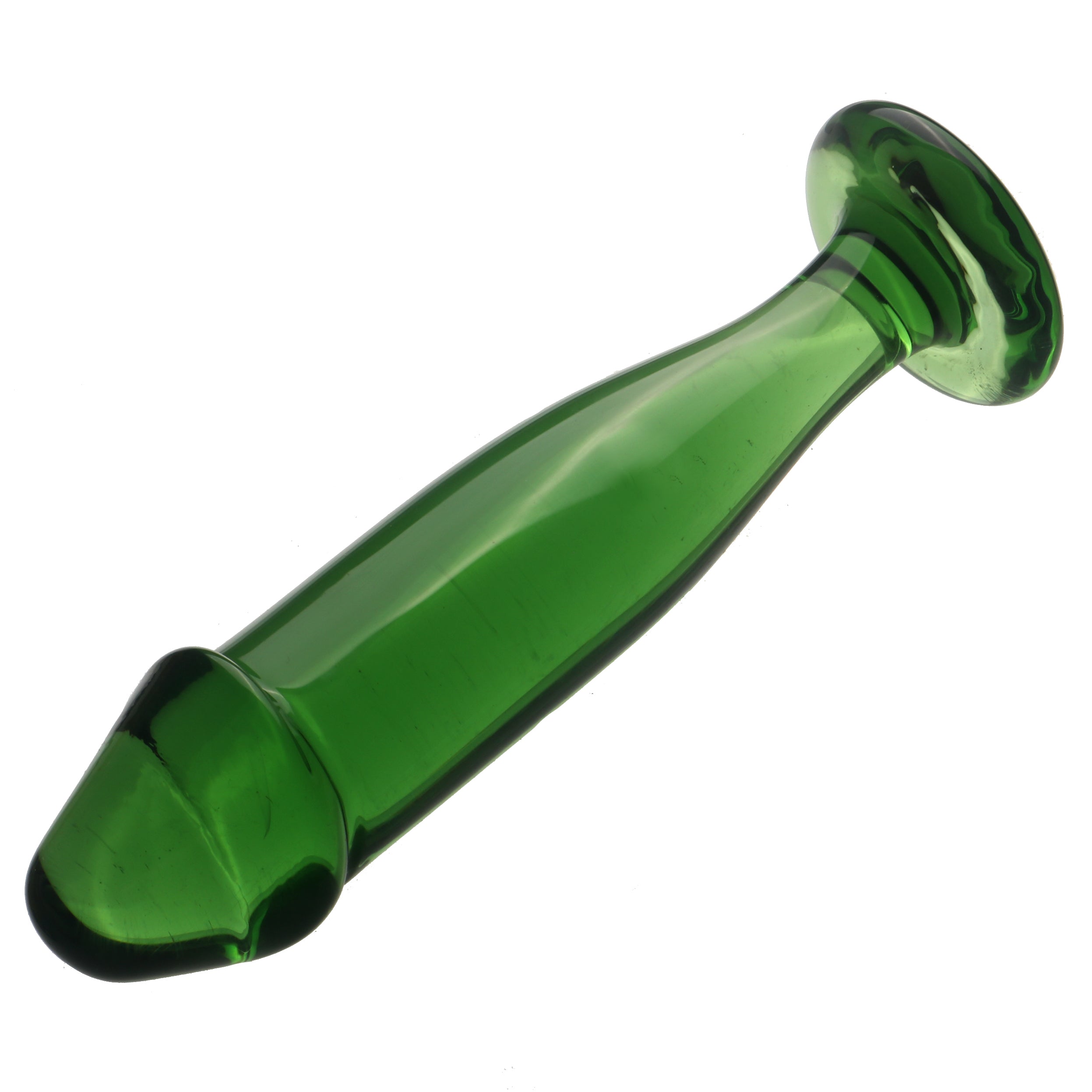Glazen Dildo Met Anal Design En Transparante Look
