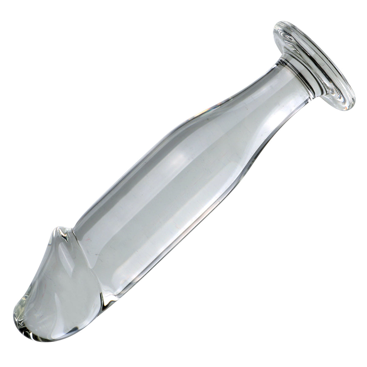 Glazen Dildo Met Anal Design En Transparante Look
