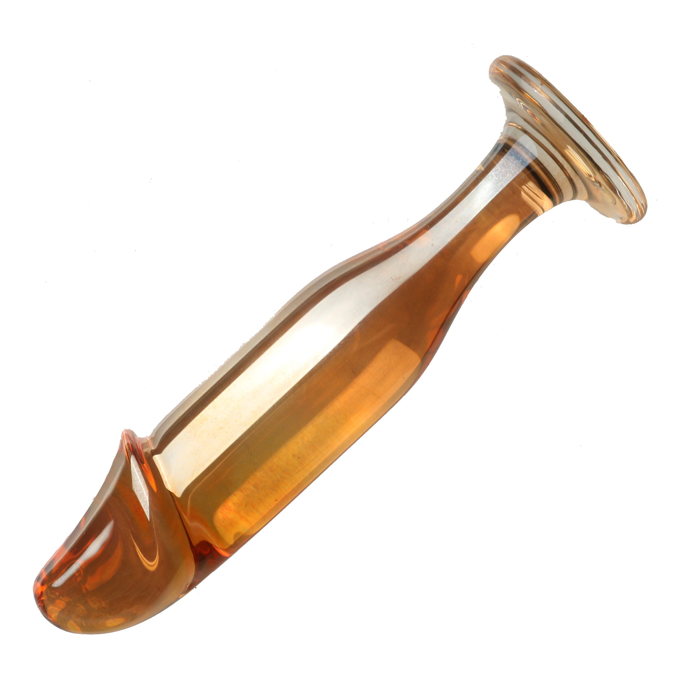 Glazen Dildo Met Anal Design En Transparante Look