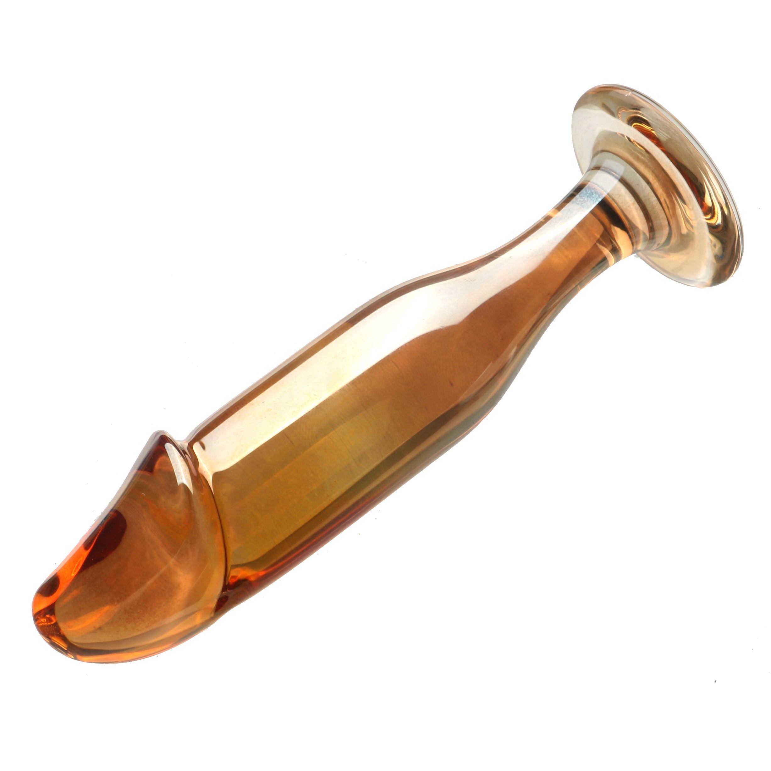 Glazen Dildo Met Anal Design En Transparante Look