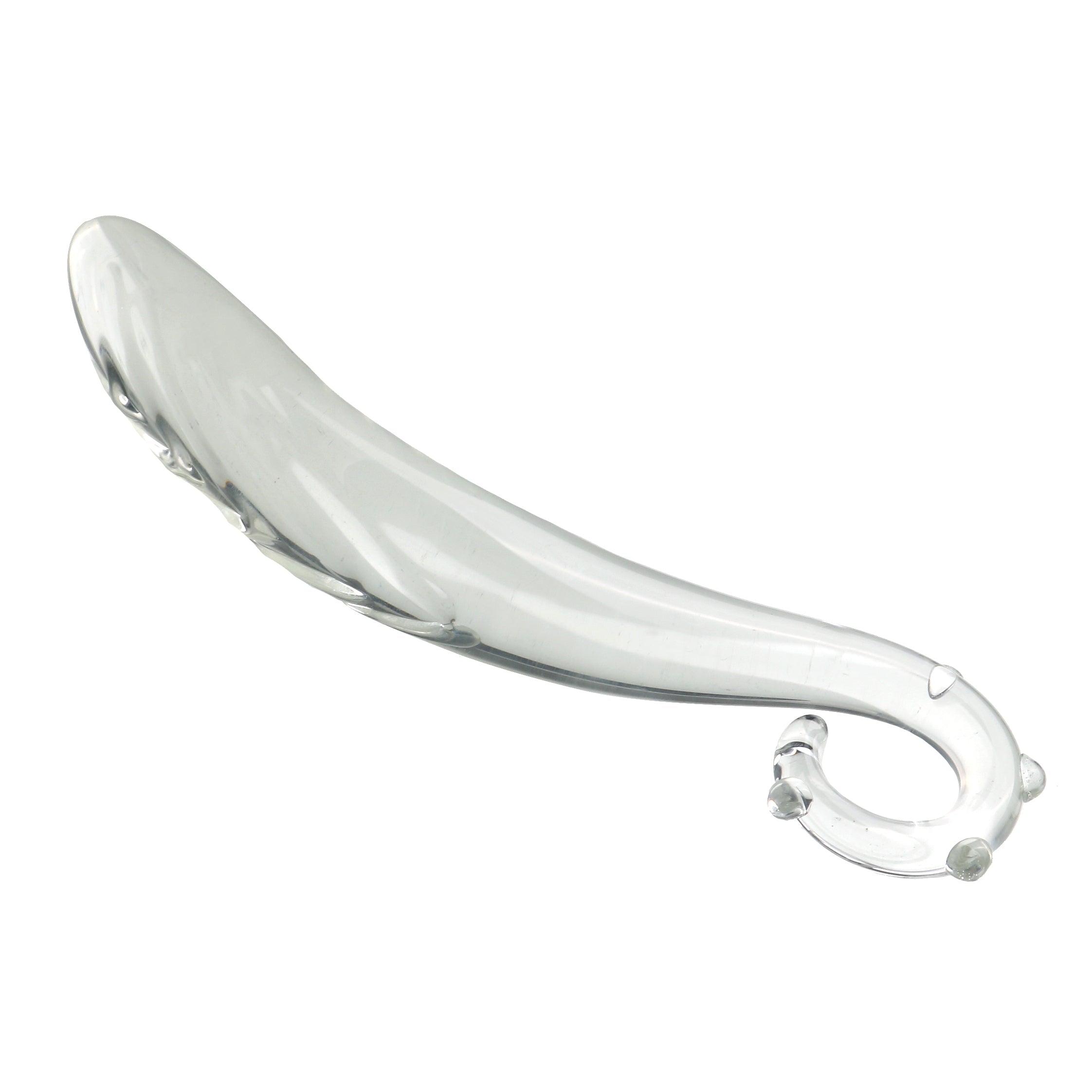 Transparante Glazen Tentakel Dildo met Verhoogde Noppen