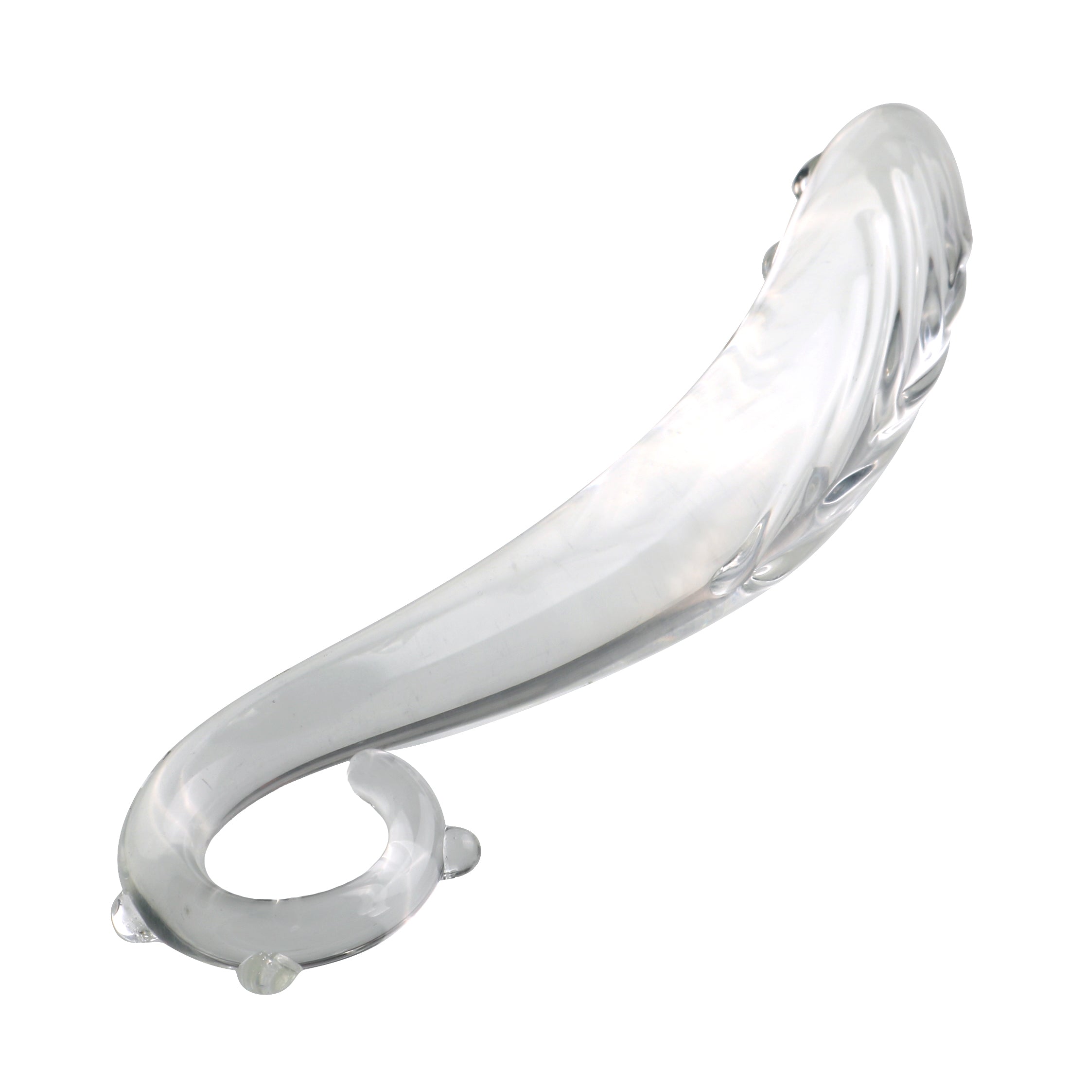 Transparante Glazen Tentakel Dildo met Verhoogde Noppen