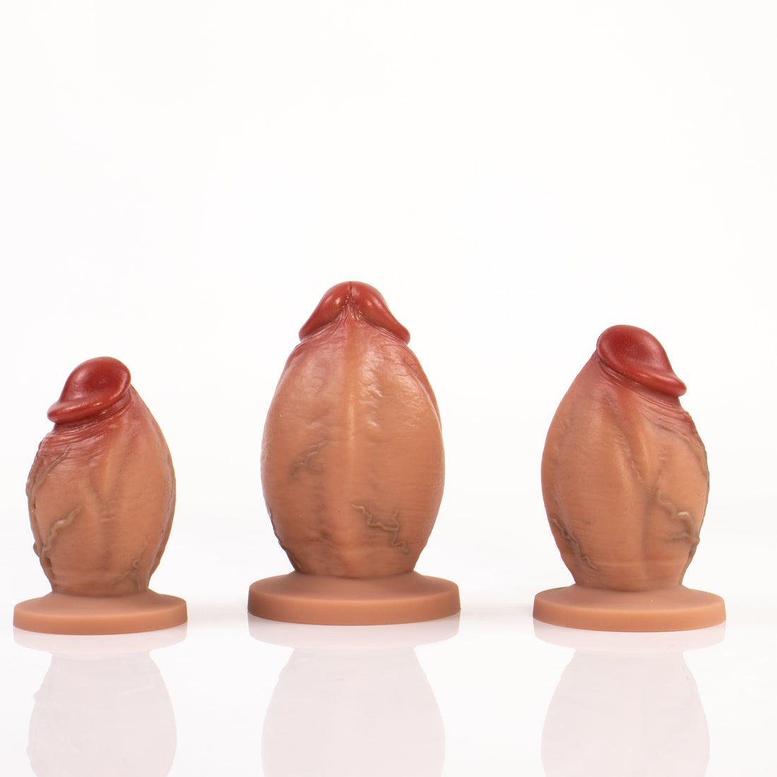 Realistic Short Penis Silicone Butt Plug