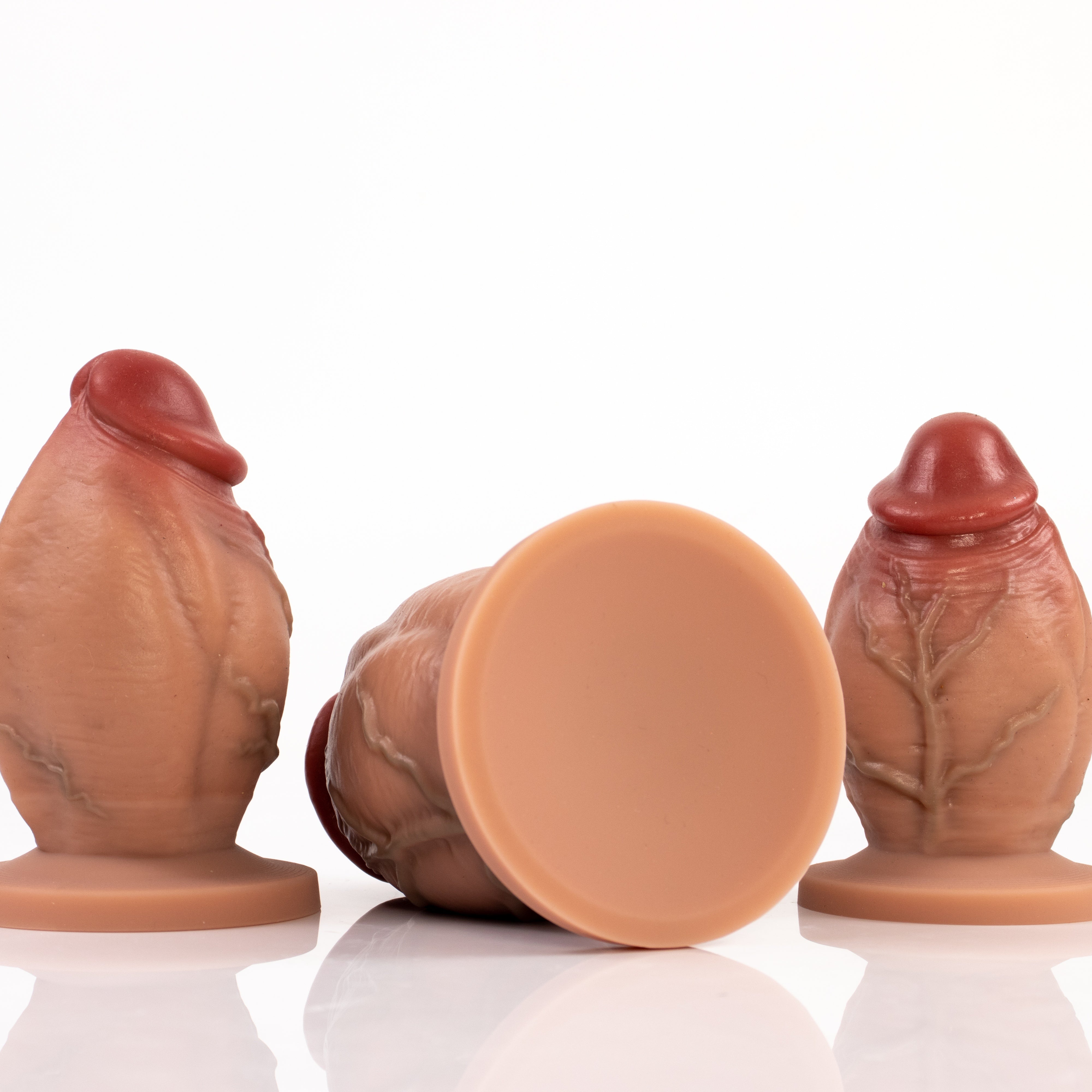 Realistic Short Penis Silicone Butt Plug