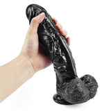 Afbeelding in Gallery-weergave laden, Realistische Zwarte Dildo 10 Inch PVC