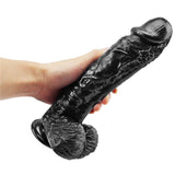 Afbeelding in Gallery-weergave laden, Realistische Zwarte Dildo 10 Inch PVC