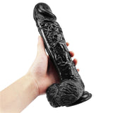 Afbeelding in Gallery-weergave laden, Realistische Zwarte Dildo 10 Inch PVC