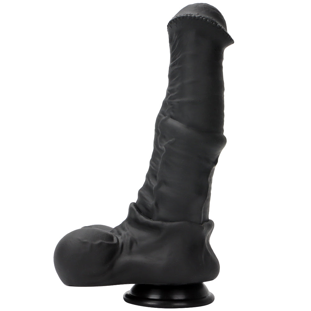 Zwarte Grote Horse Dildo Fantasy 34cm