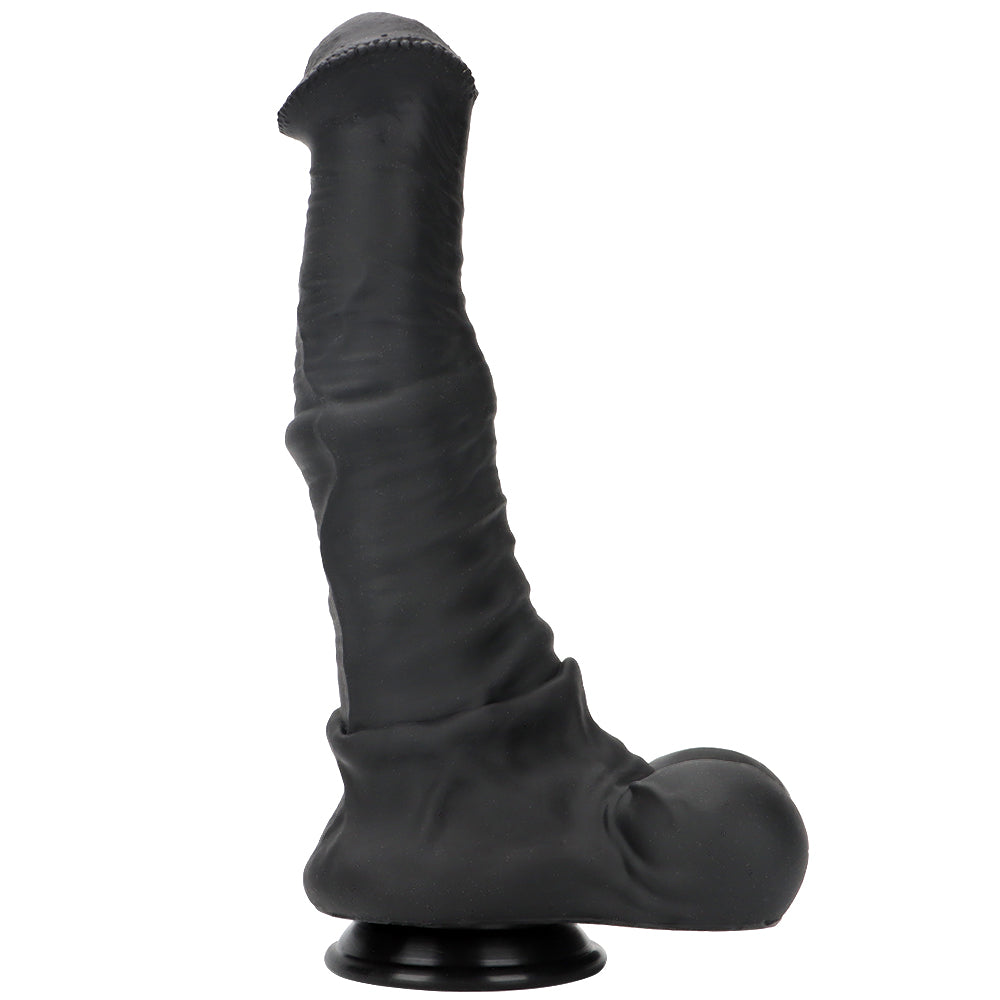 Zwarte Grote Horse Dildo Fantasy 34cm