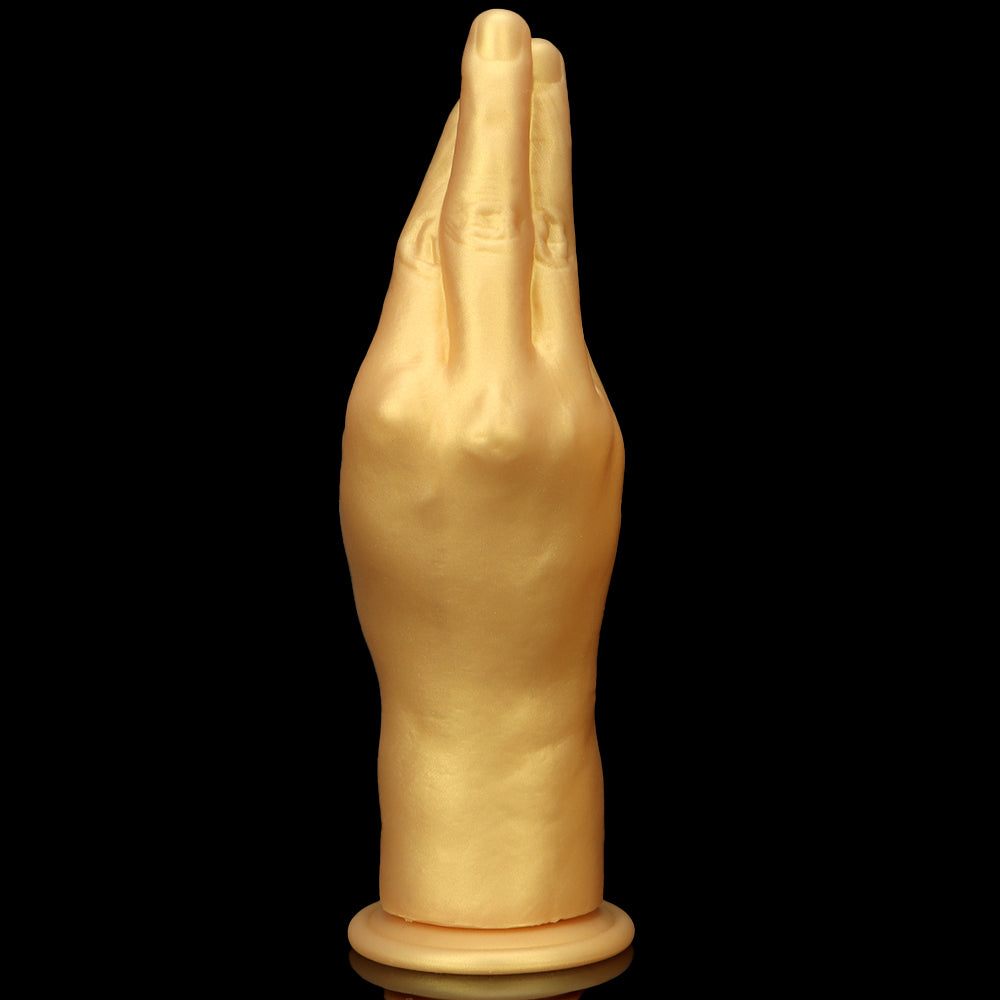 Gouden Siliconen Hand Fisting Dildo Realistisch