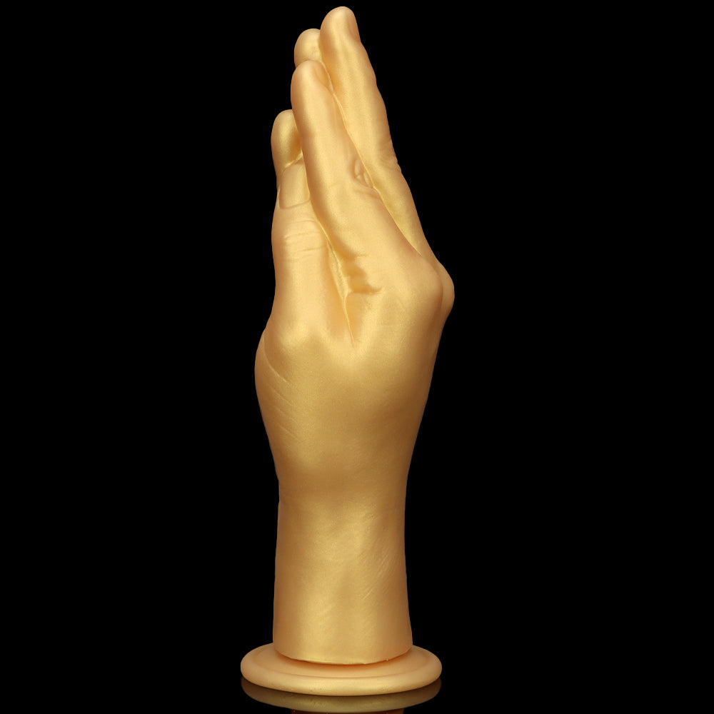Gouden Siliconen Hand Fisting Dildo Realistisch