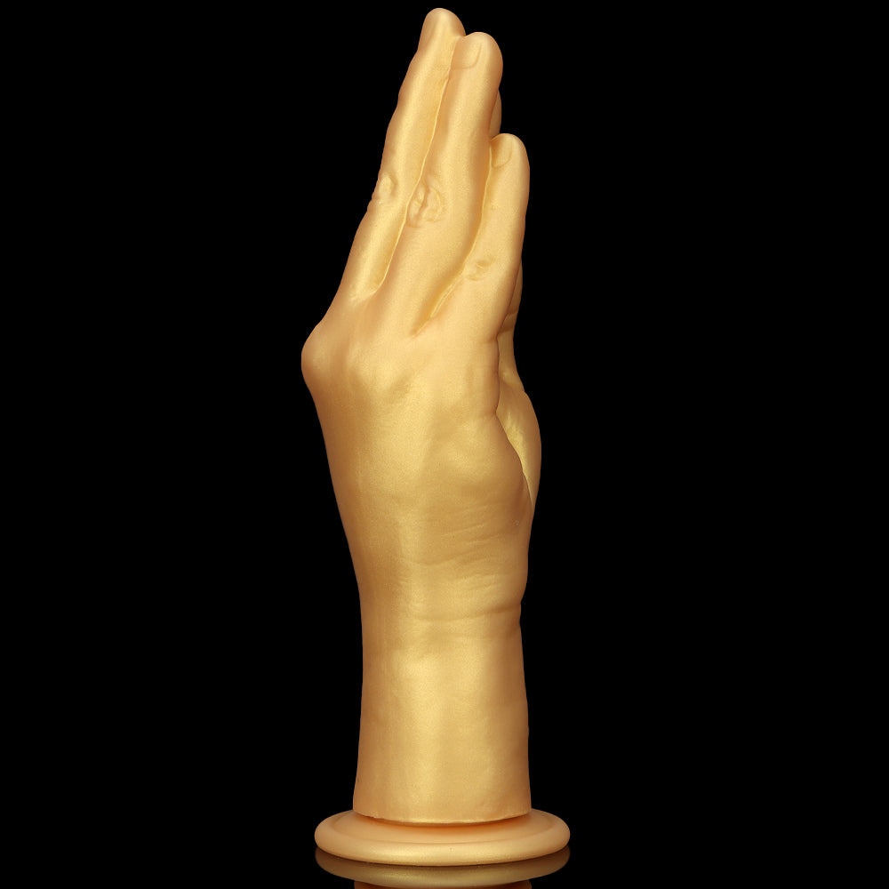 Gouden Siliconen Hand Fisting Dildo Realistisch