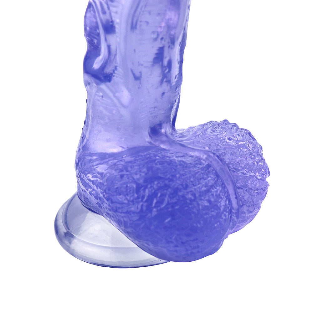 Blauwe Realistische Jelly Dildo met Sterke Zuignap