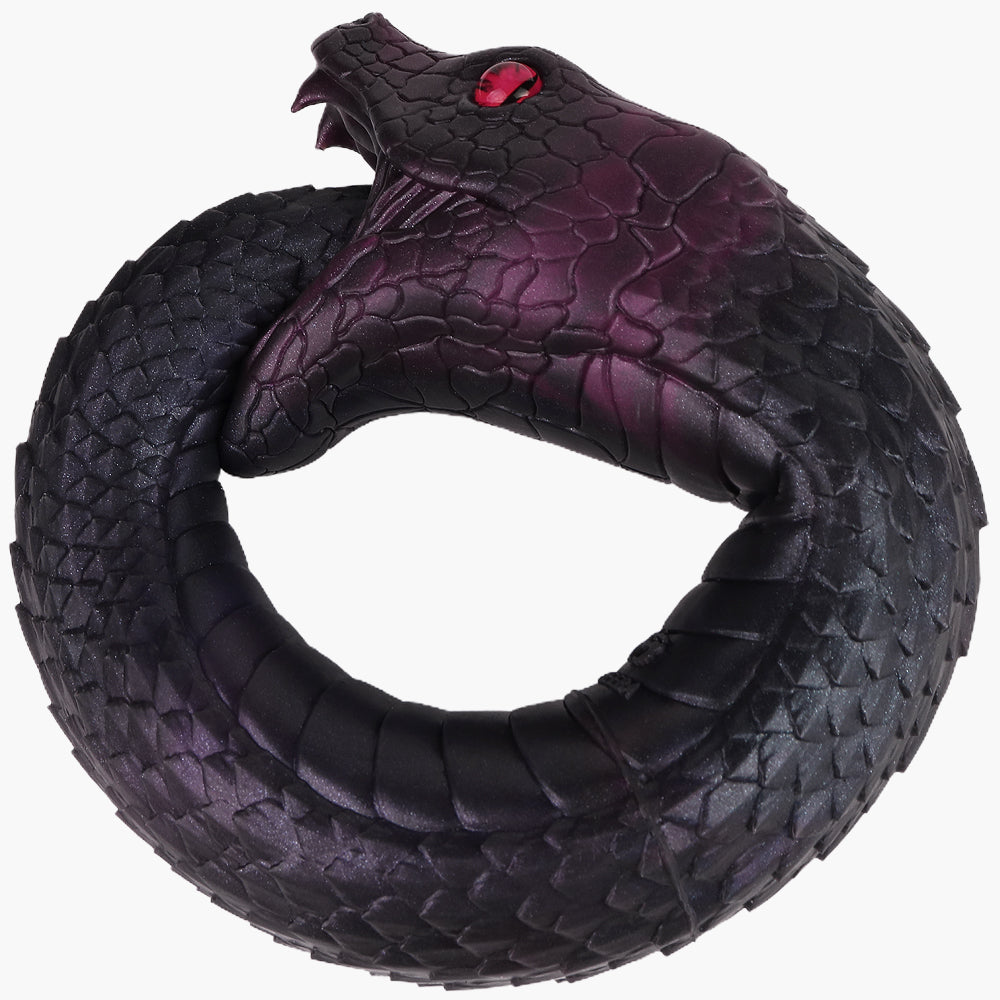 42 cm Zwarte Rode Slangen Silicone Fleshlight