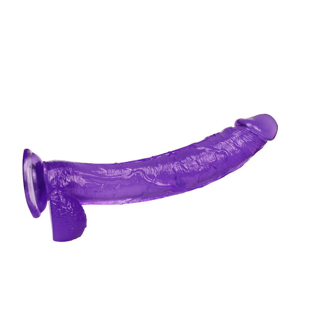 Grote Paarse Dildo 30cm Met Zuignap
