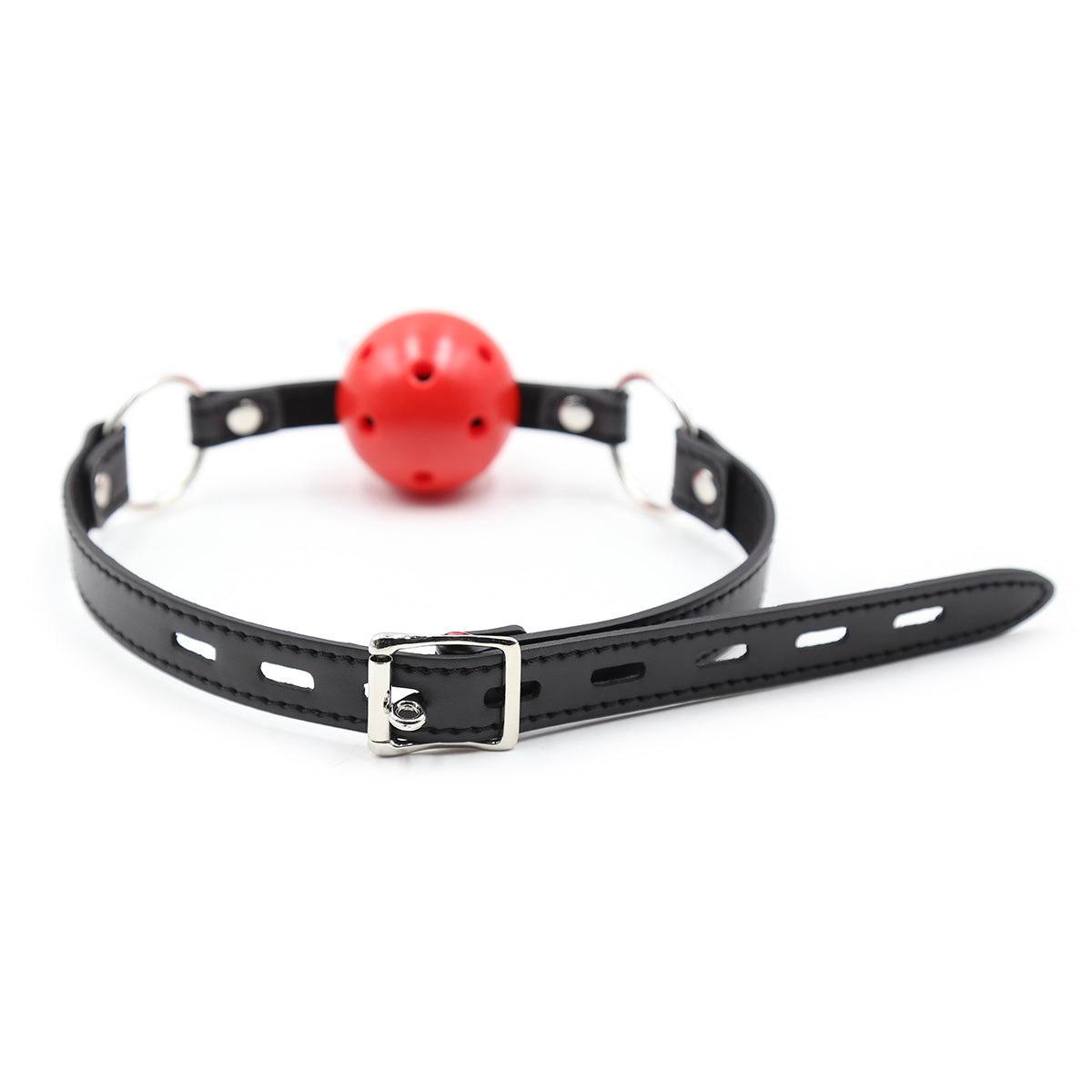 Zwarte Ademende BDSM Ball Gag Voor Bondage