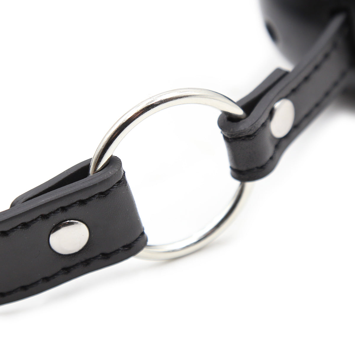 Zwarte Ademende BDSM Ball Gag Voor Bondage
