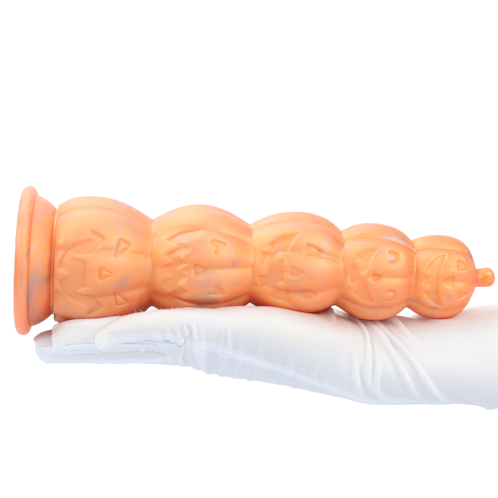 Grote Buttplug in Gestapelde Pompoenvorm van Siliconen