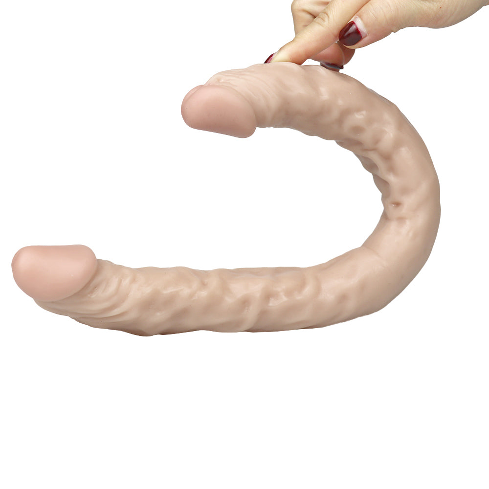 PVC Doppeldildo XXL 42 cm Extra Lang