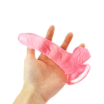 15.5cm Small Pink Jelly Dildo Voor Beginner