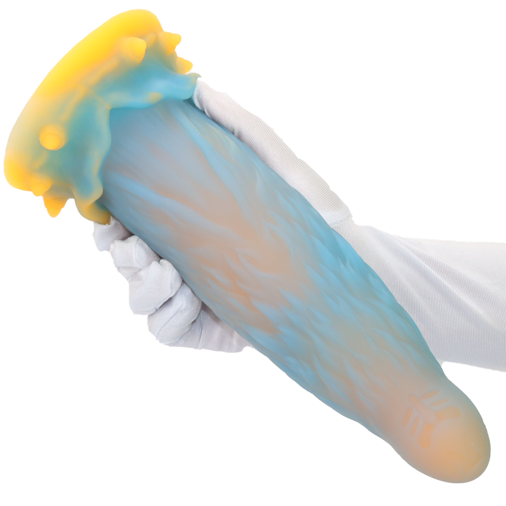 28 cm Lichtgevende Fantasy Buttplug met Zuignap