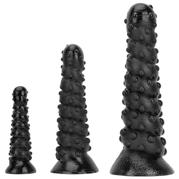 Grote Buttplug 38 cm Ribbel Siliconen Anaal Speeltje