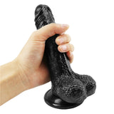 Afbeelding in Gallery-weergave laden, 7 Inch Zwarte Dildo Omtrek Zuignap