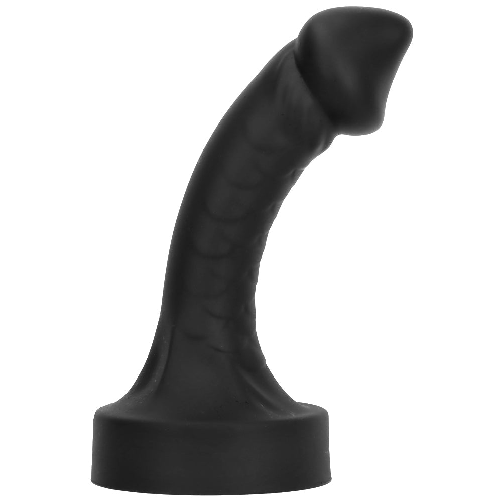 33 cm Gebogen Taps Toelopende Black Dildo
