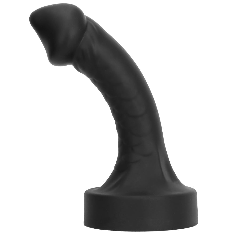 33 cm Gebogen Taps Toelopende Black Dildo