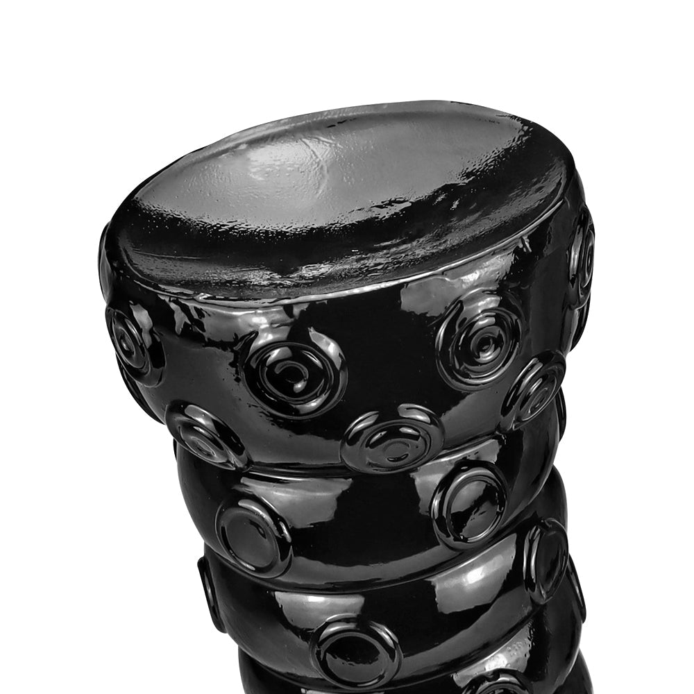 38cm Big Black Lang Tentakel Dildo Met Textuur