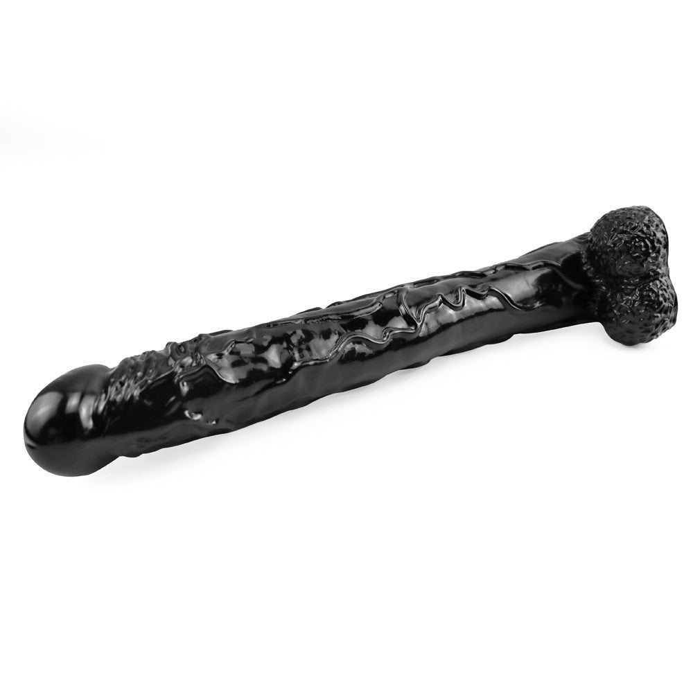 42cm Zwarte Realistische Anale Dildo Diepe Ervaring
