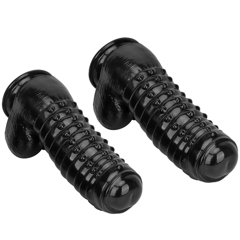 34 cm Big Black Dildo Met Voorhuid
