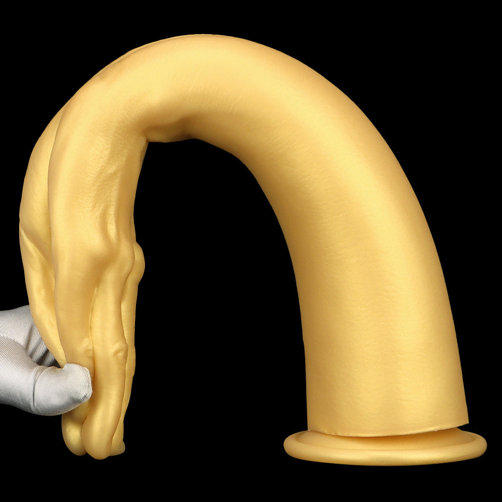 40cm Gouden Silicone XXL Anal Armdildo