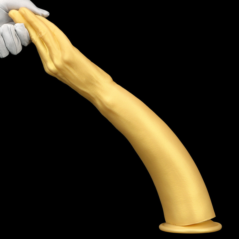 40cm Gouden Silicone XXL Anal Armdildo