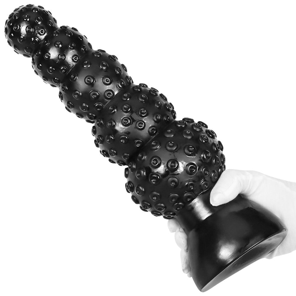 Zwarte Octopus Tentakel Dildo Met Kralen