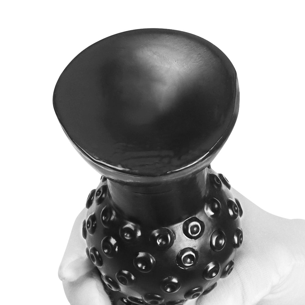Zwarte Octopus Tentakel Dildo Met Kralen