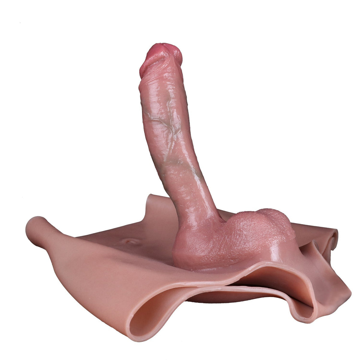 Realistische Dildopanties 24cm Met Holle Siliconen Sleeve