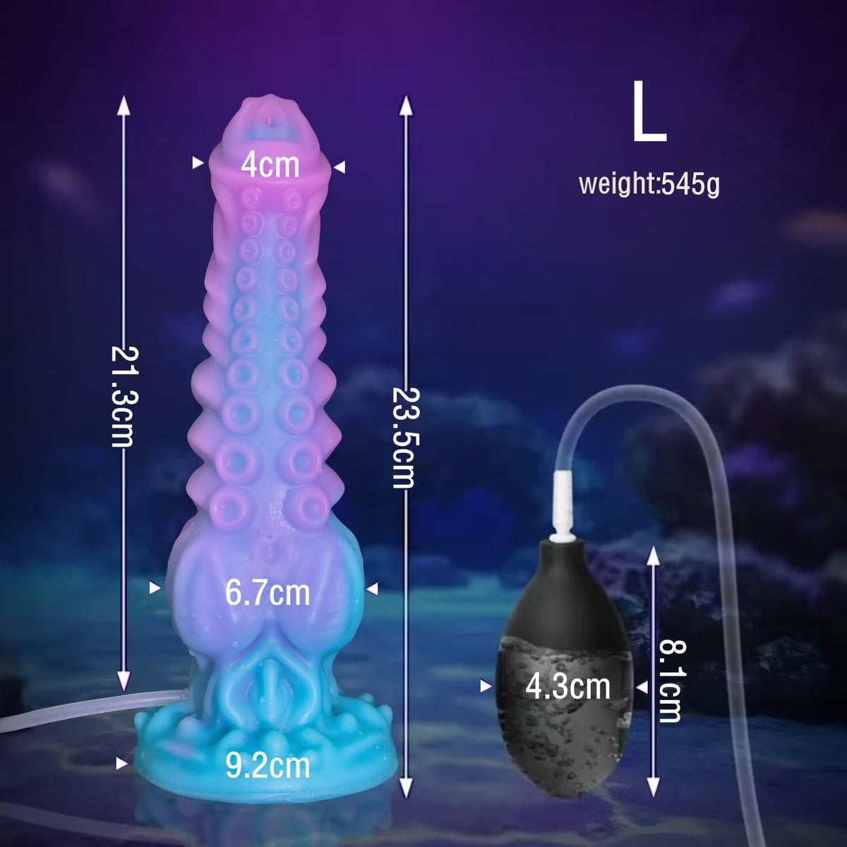 Alien Tenticle Squirting Dildo Met Silicone