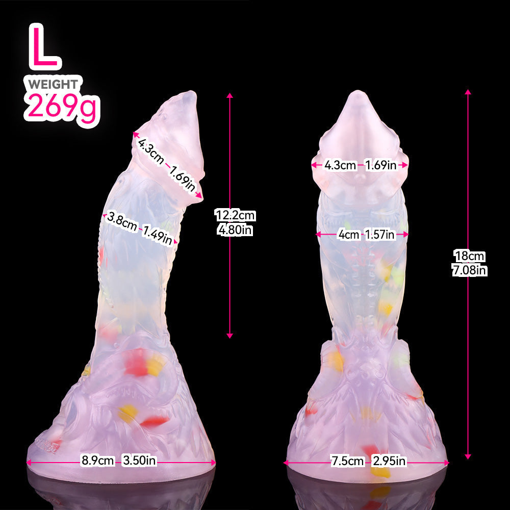 Kleine Dildo Siliconen Fantasy Confetti Speeltje